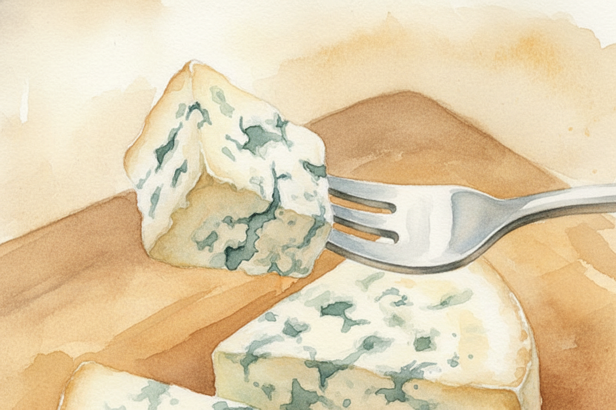 The enzymes the mold makes also change the cheese's texture. They *break down proteins into smaller pieces*, making the 
