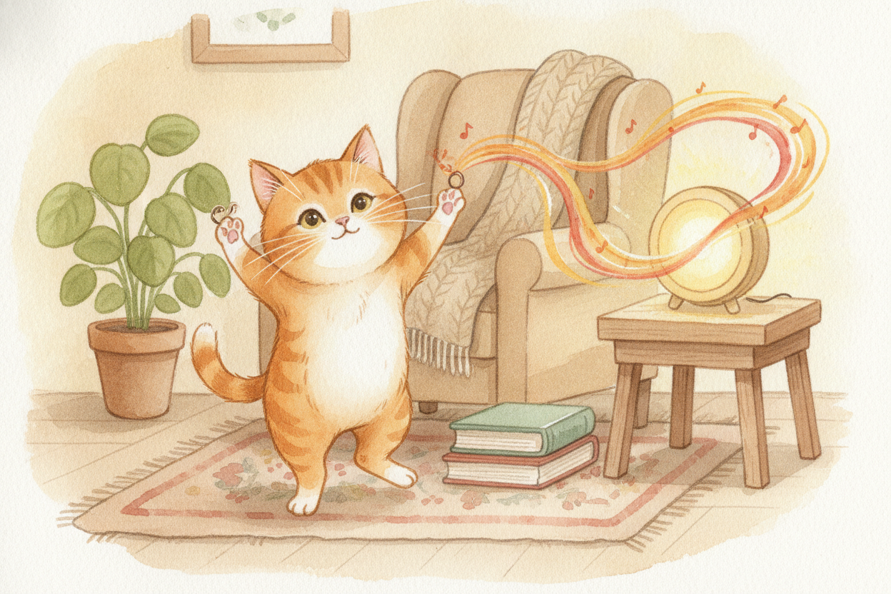 So happy, calm, excited — none of it is magic, and all of it is wonderful. **Music borrows your heartbeat**, teases your