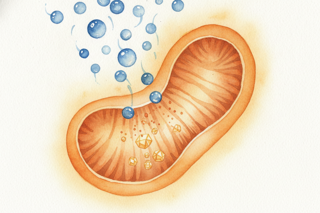 But the ++mitochondria++ need one more thing to do their work: **oxygen**. _That's why you breathe._ Every breath pulls 