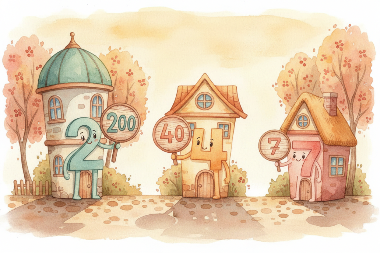 So when you write 247, ~~you're not writing one number~~ — you're writing three digits, _each whispering its house's val