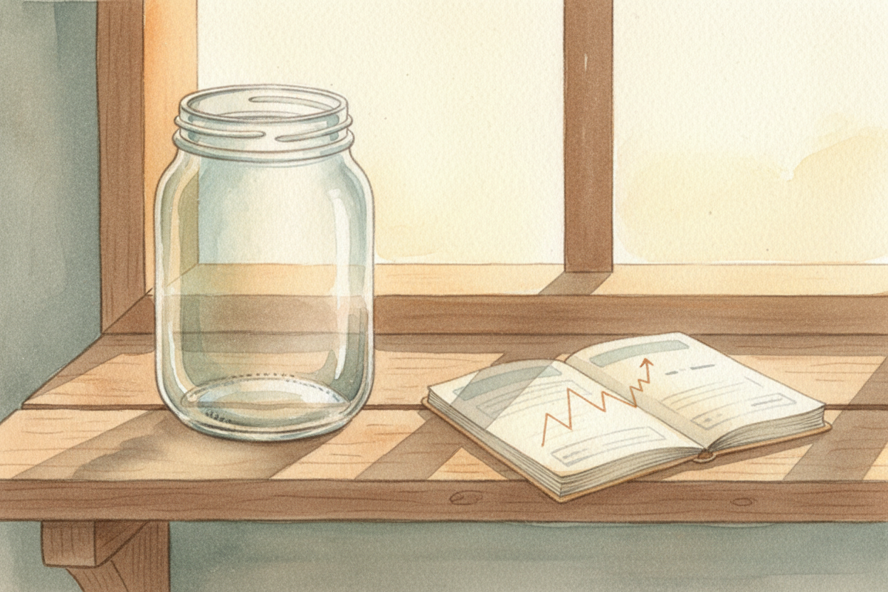 ~~So the glass jar on your shelf?~~ It's safe, but it's just storage. Money in an interest-bearing account is *a tiny em
