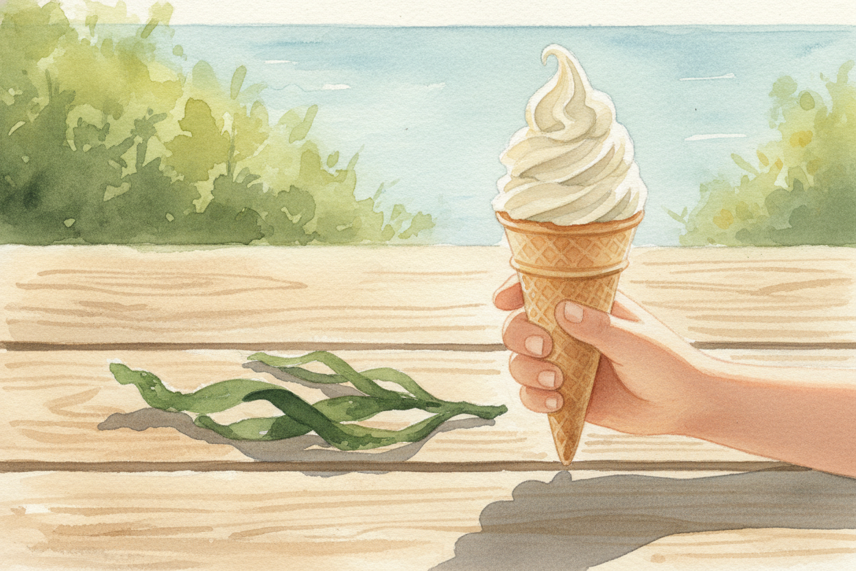 You're eating ice cream on a hot day, and it's perfectly smooth and creamy — no icy chunks, no weird graininess. You pro