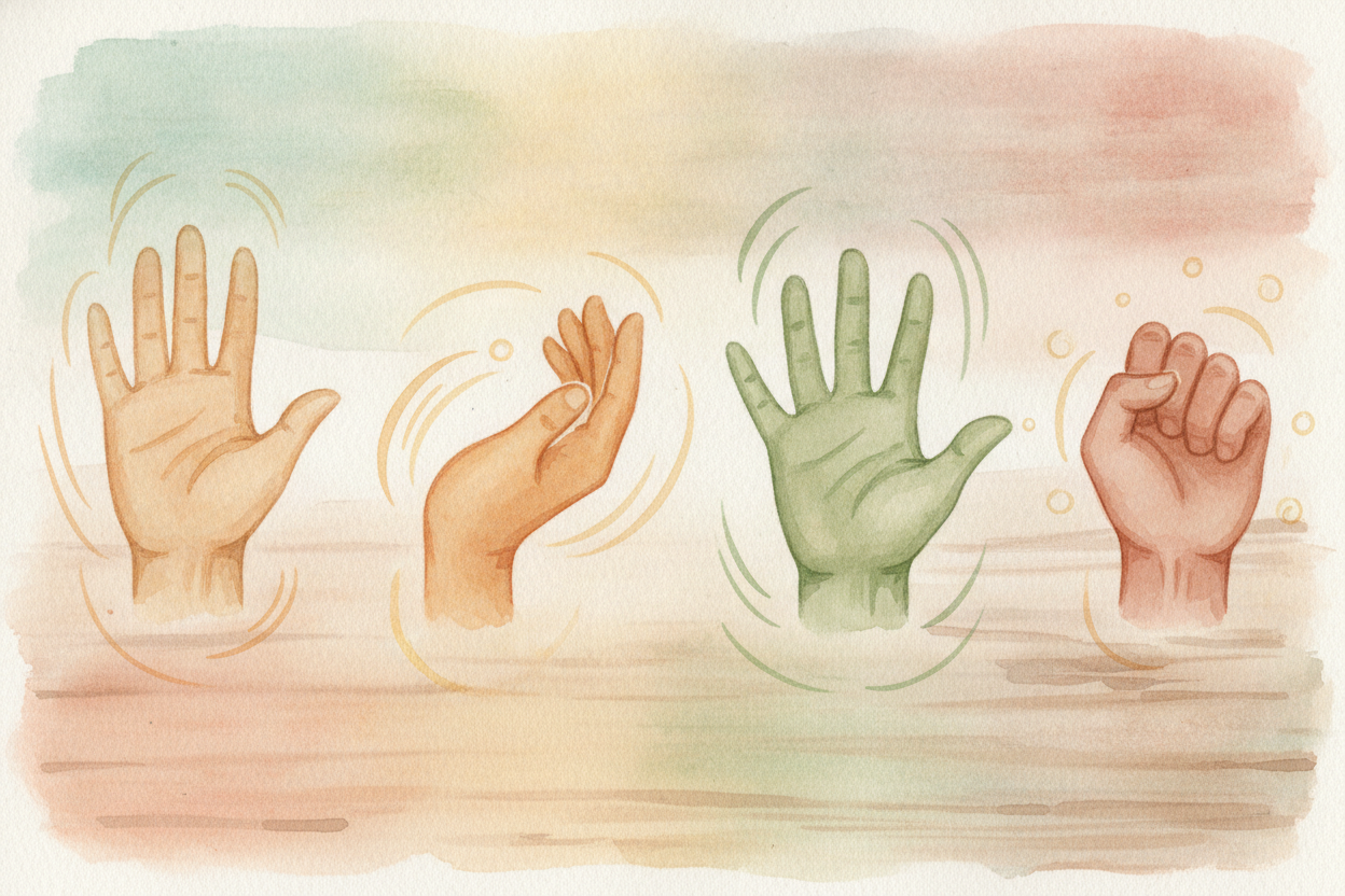 A single sign is built from a few simple ingredients mixed together. The shape your hand makes. Where it sits near your 