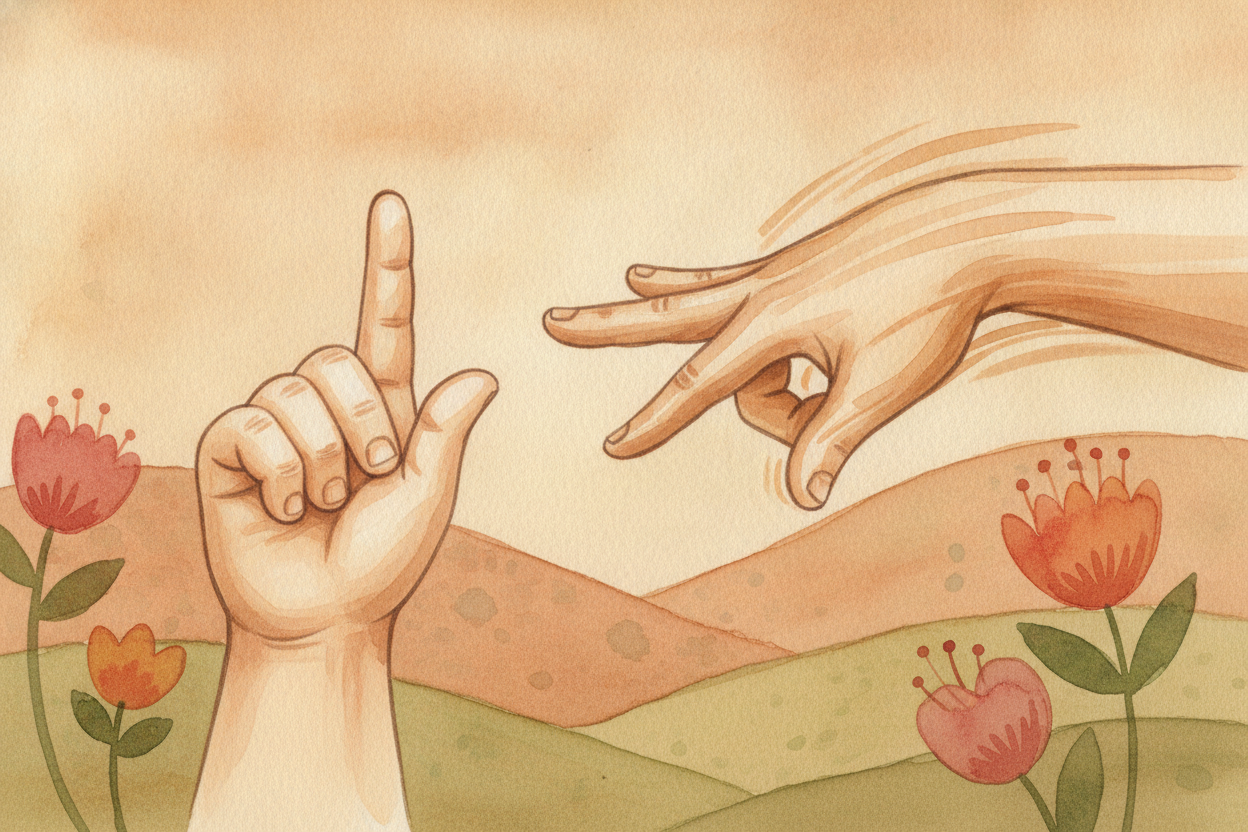 So when do those alphabet handshapes come in? They're called ++fingerspelling++, and they're for borrowing — *names, bra