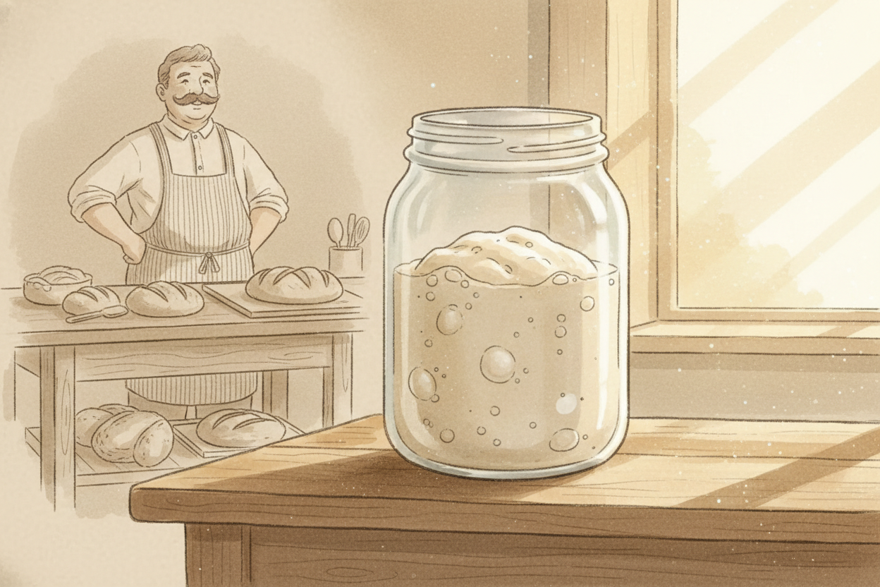 ~~Some sourdough starters are older than your grandparents.~~ Older than their grandparents. A baker in ++San Francisco+