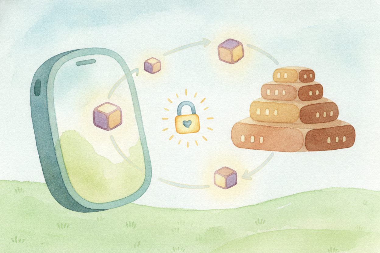 So when you visit a website, your phone and the website ~~swap open padlocks~~. Each one locks its messages with the oth