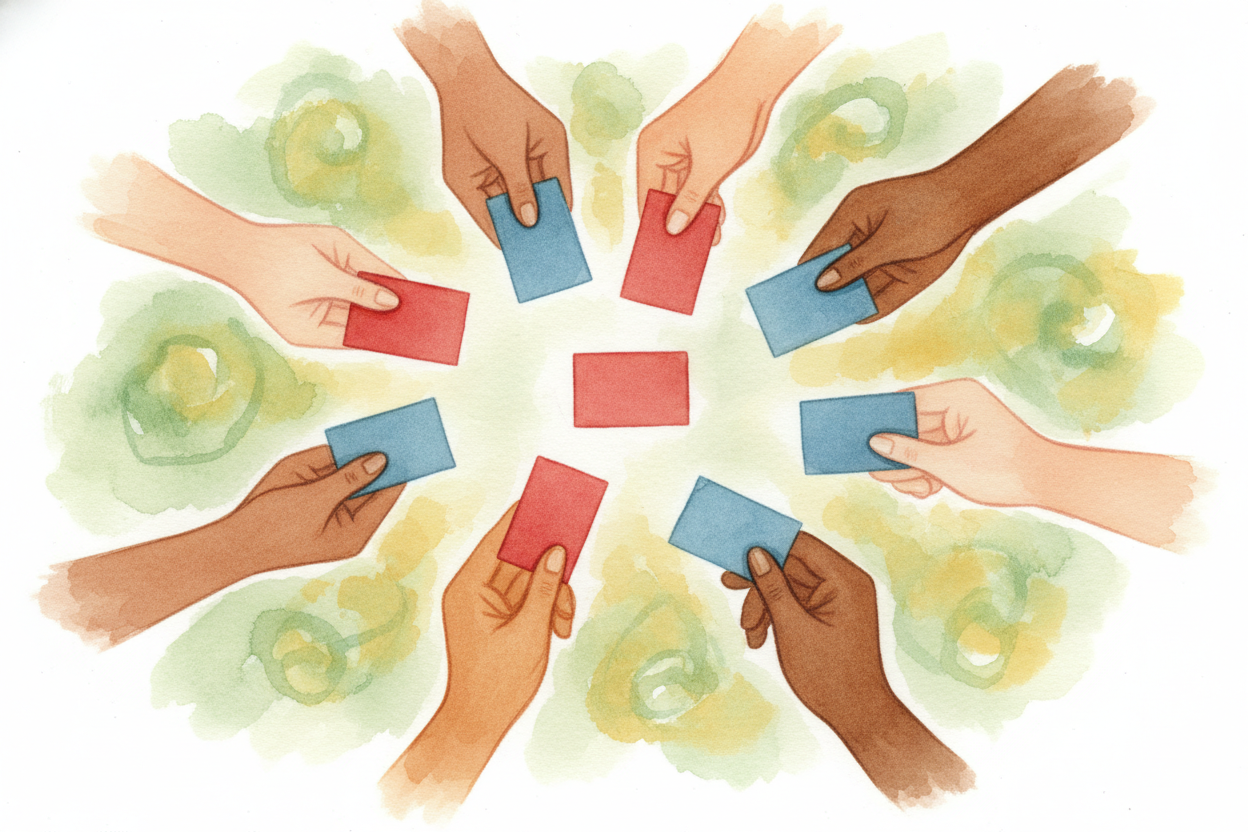 The basic idea is simple: **everyone gets one choice**, and the option with the most choices wins. ~~If seven kids want 