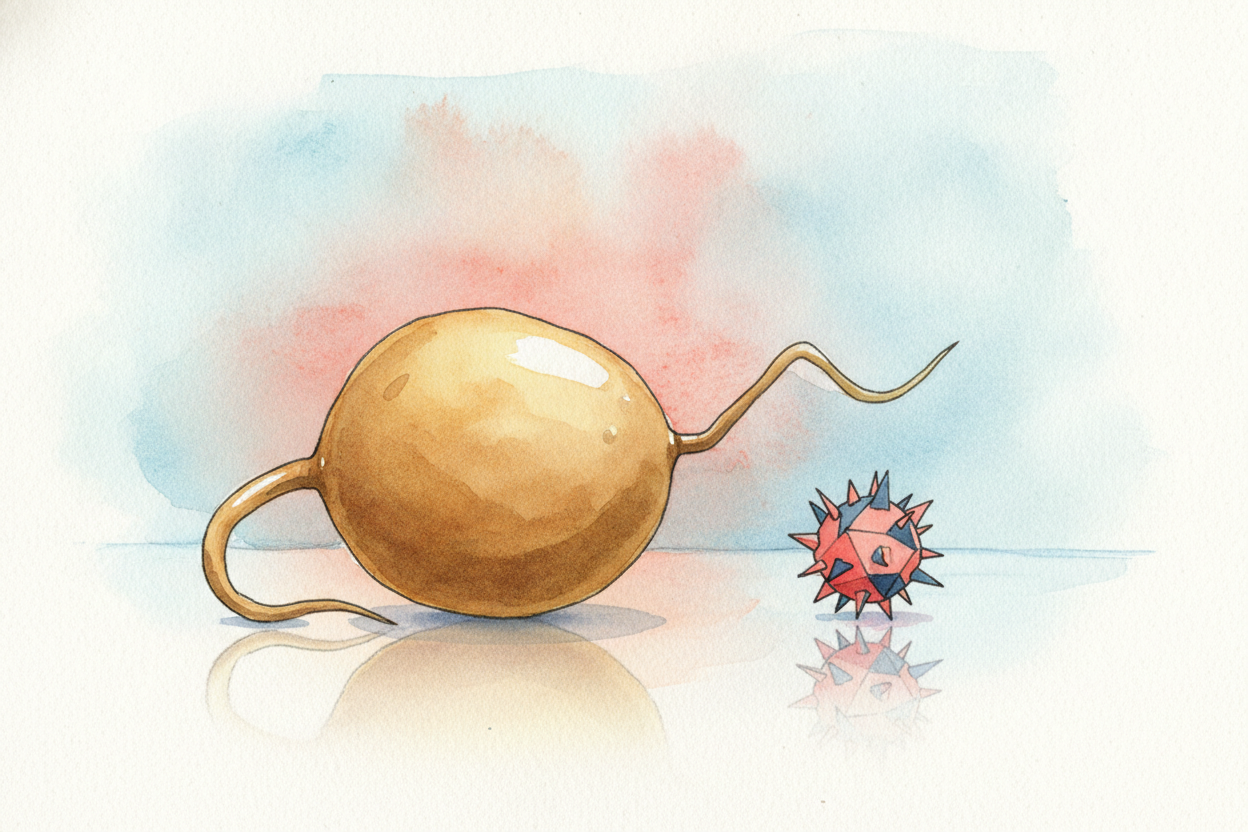 Size matters too. **Bacteria are big — for microbes**. Viruses are usually ~~far, far smaller~~, often *hundreds of time