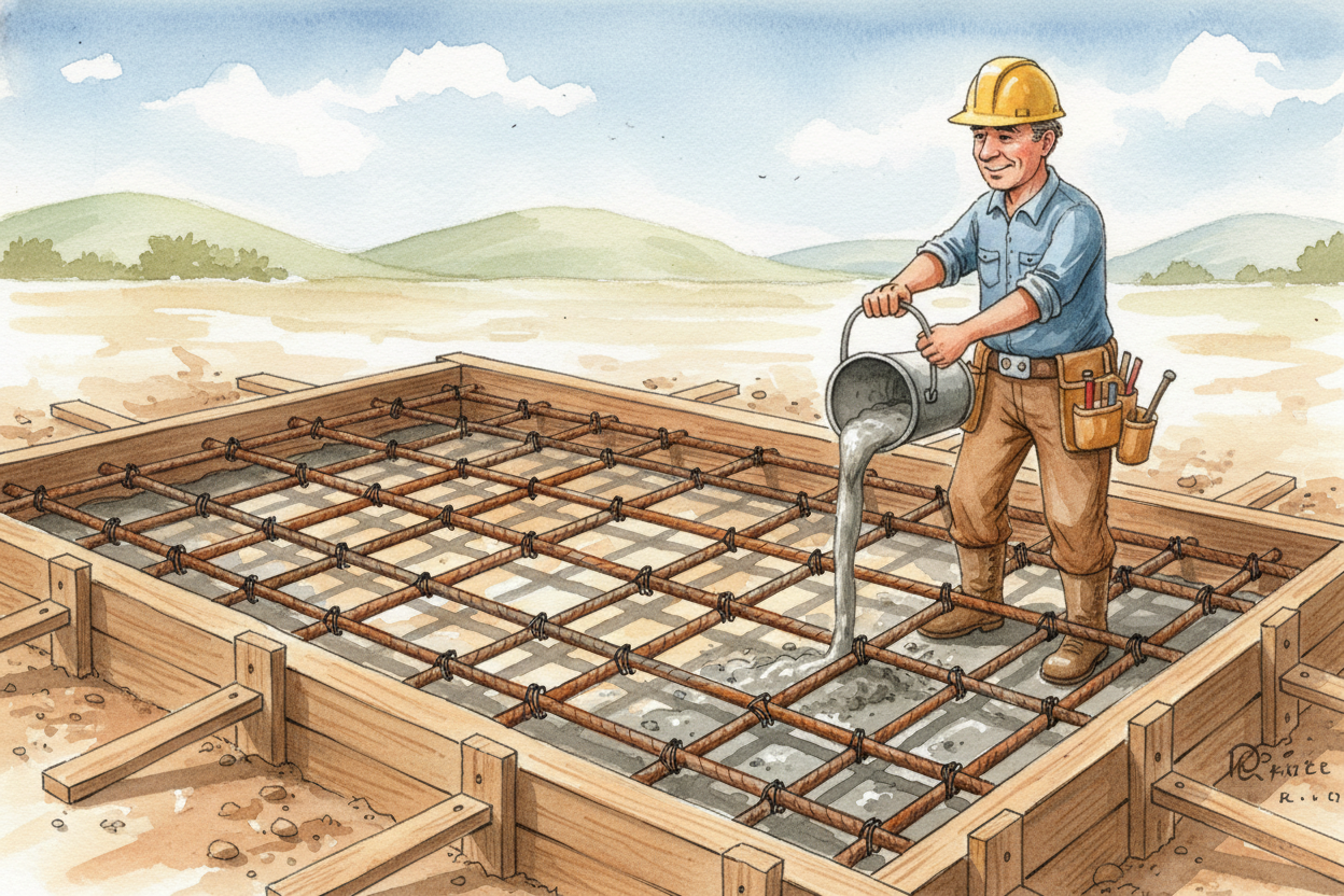 ~~There's one weakness, though.~~ Concrete is strong when you press down on it or stack weight on top, but **if you try 