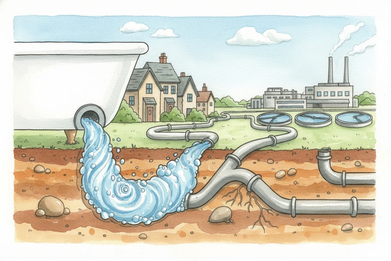 How is dirty water cleaned for us to use?