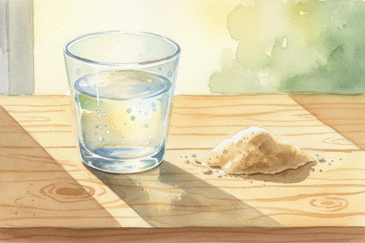 You're holding a glass of water. Clear, smooth, perfectly see-through. Now look at sand — gritty, dull, made of a millio