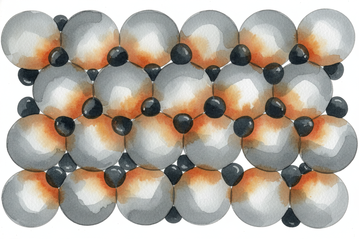 So steelmakers add elements that jam up the sliding. ++Carbon++ atoms are smaller than iron atoms — they wedge into the 