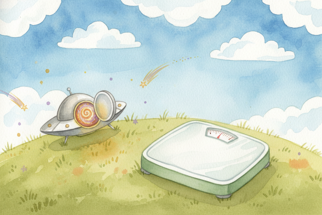 Step on a scale here on Earth, and you get a number. ~~But what if~~ you could pack that scale in a spaceship and try it