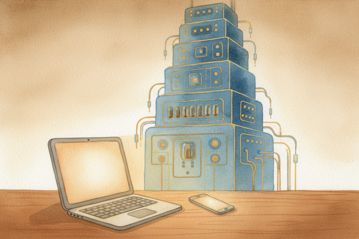 Every computer since — your laptop, your phone, the one guiding a ++Mars rover++ right now — is a descendant of that fir