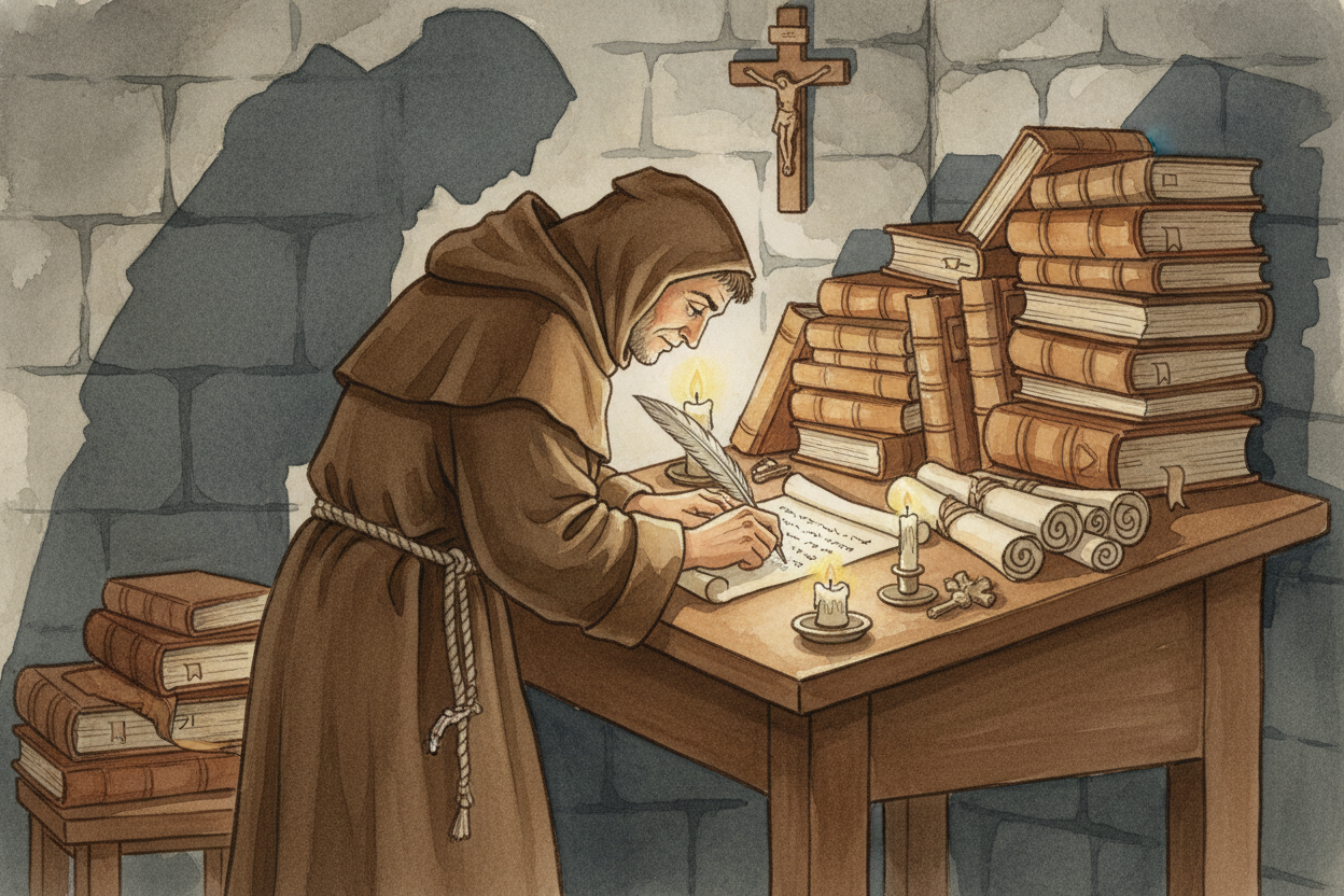 For thousands of years, if you wanted a book, someone had to copy it by hand. ~~Letter by letter, word by word, page by 