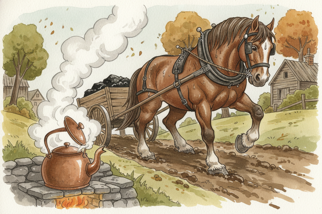 For thousands of years, if you wanted to move something heavy — a cart of coal, a ship across the ocean, a plow through 