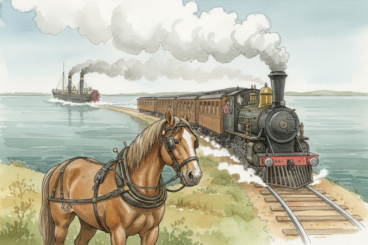 By the early 1800s, steam engines were everywhere — pumping mines, powering mills, and (thanks to inventors like ++Richa