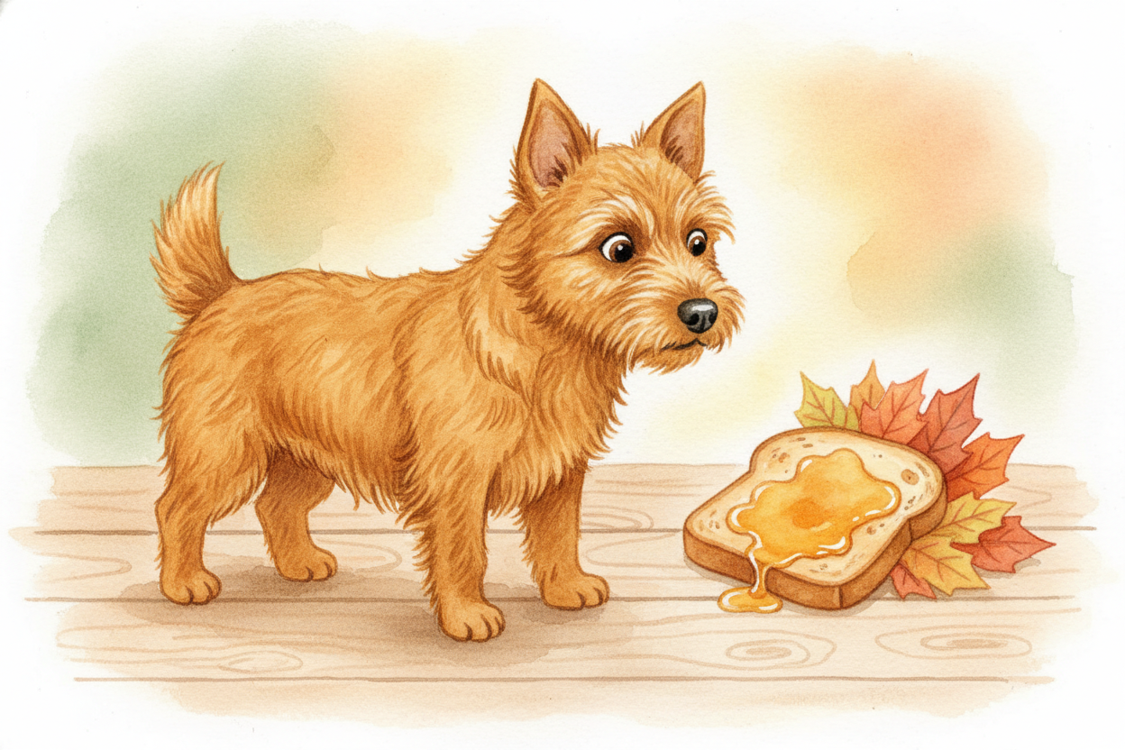 That goldish-brown is called "++red++" in dog-show language, even though it looks more like *honey toast or autumn leave