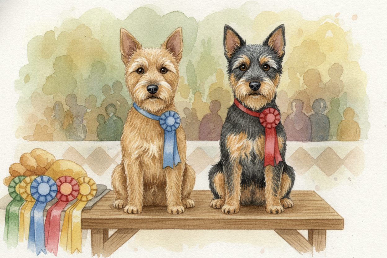 Some people prefer the traditional two-tone look for shows, but **that solid golden dog?** It's _just as purebred, just