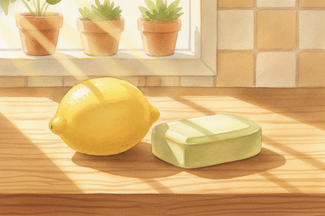 Squeeze a lemon and your mouth puckers. Bite into soap (~~please don't~~) and it tastes _weirdly bitter and slippery_. T