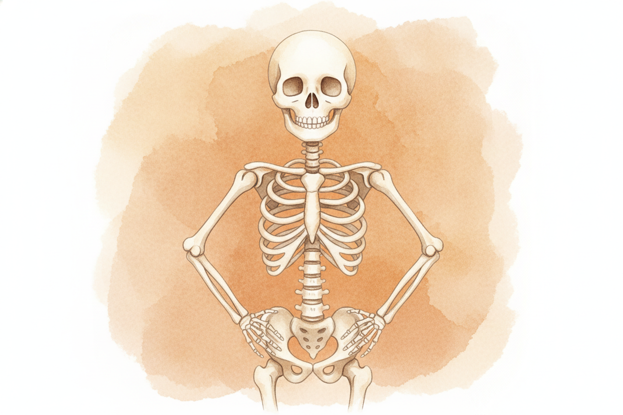 Right now, inside you, there's a quiet team of about **206 bones** holding you upright. You can't see them, but they're 