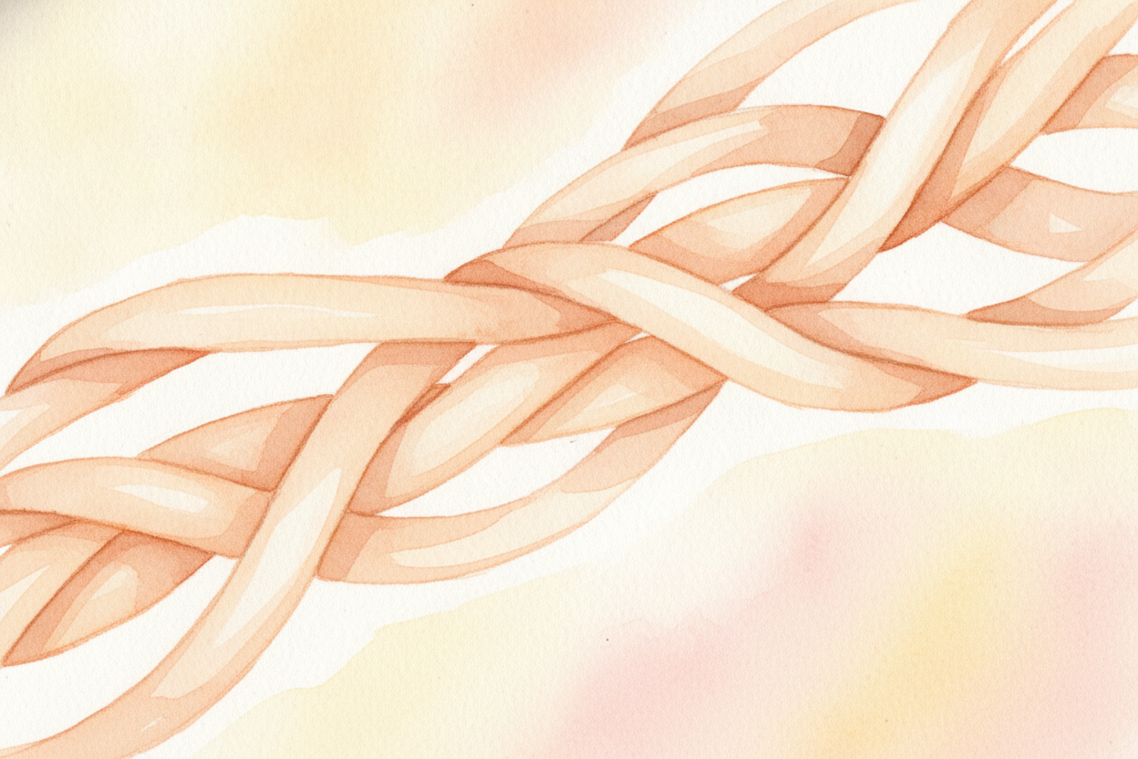 The first ingredient is a stretchy protein called ++collagen++. It's the same stuff that's woven all through your skin. 