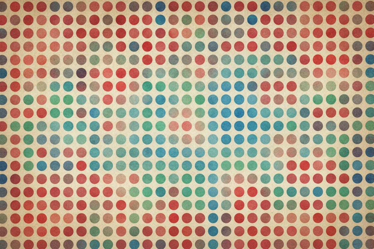 This is why screens can fool you so easily. ~~Zoom way, way in~~ on a TV or phone and you'll find only **three colors of