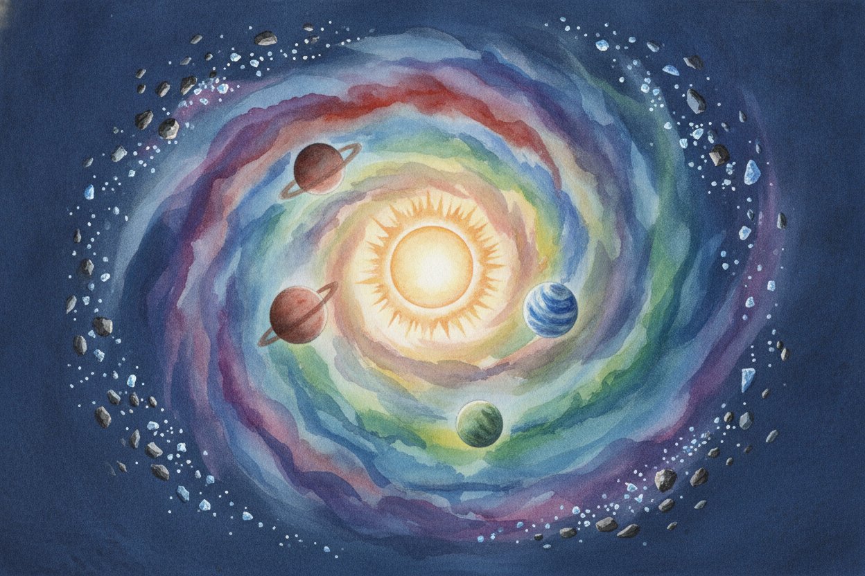 Imagine the solar system threw a big party four and a half billion years ago, made all the planets, and then... ~~forgot