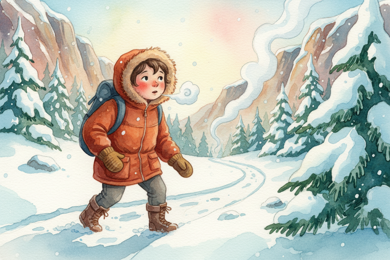 You're hiking up a cold mountain trail when you smell something strange — like eggs left in the sun. Around the bend, st