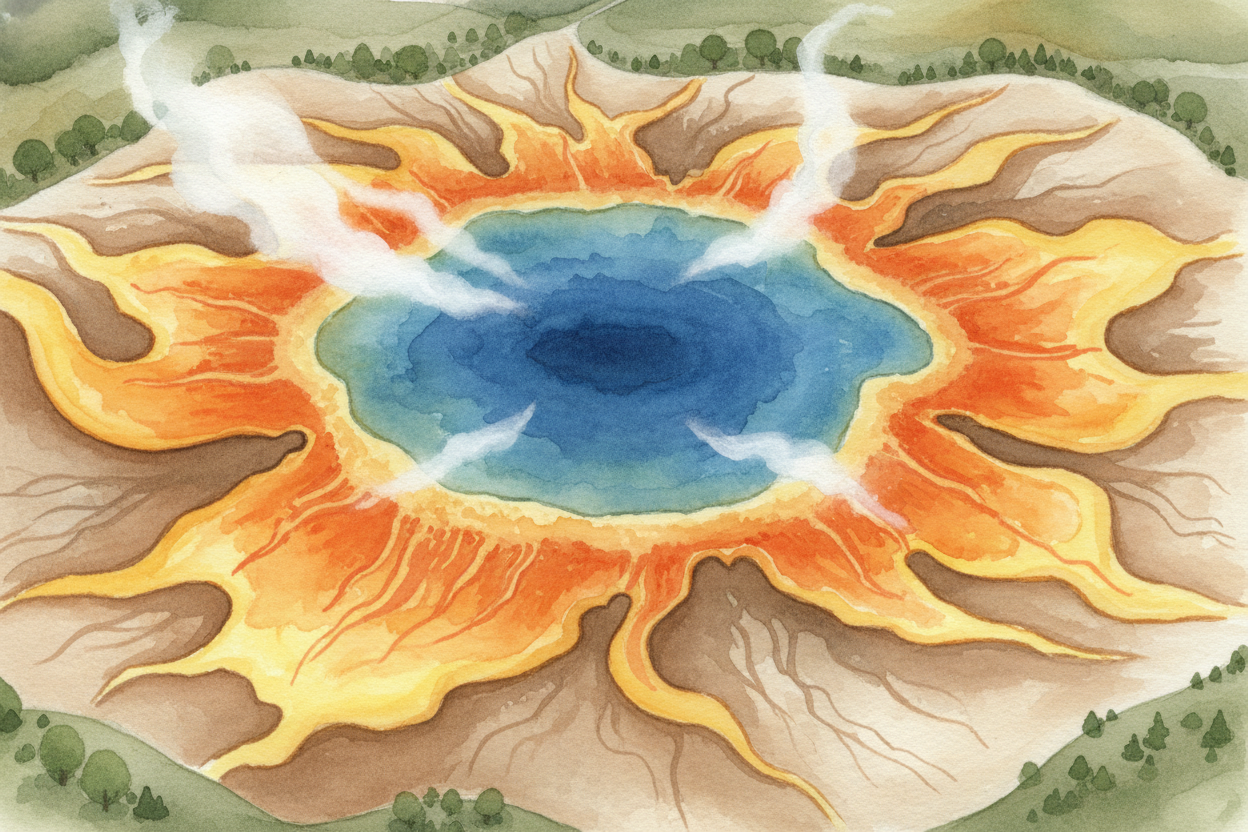 Some hot springs are gentle and bathable. Others are ~~boiling cauldrons that would cook you like an egg~~. ++Yellowston