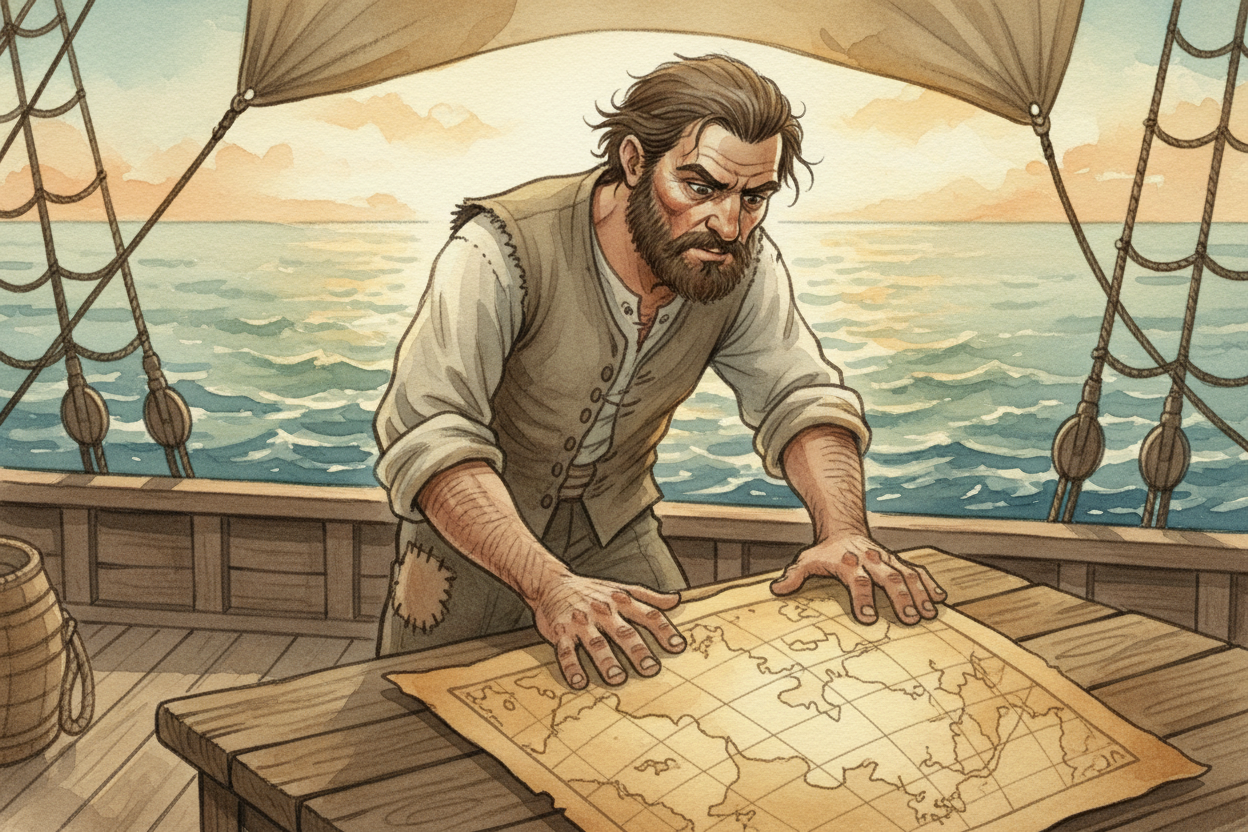 ~~Hundreds of years ago~~, sailors invented an **invisible grid that wraps around the whole planet**. It's made of imagi