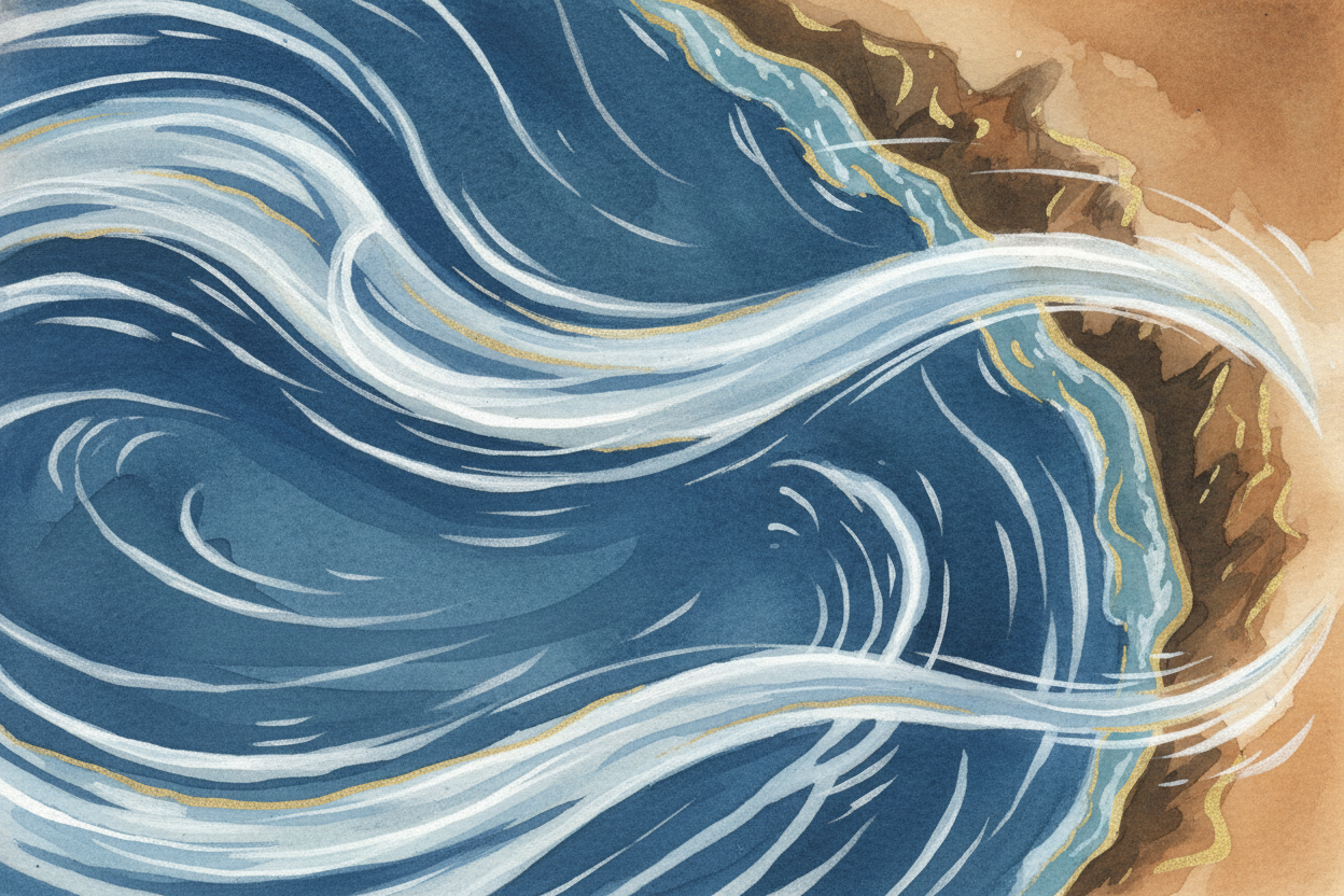 Wind pushes currents too. ++Trade winds++ near the equator **shove surface water west** across the Pacific and Atlantic.