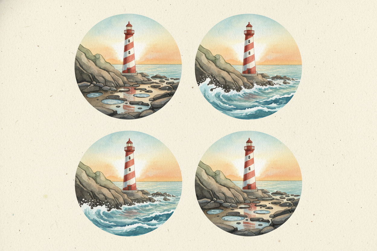 ~~Now Earth is spinning.~~ As your beach rotates through the first bulge, the water climbs up — **high tide**. Six hours