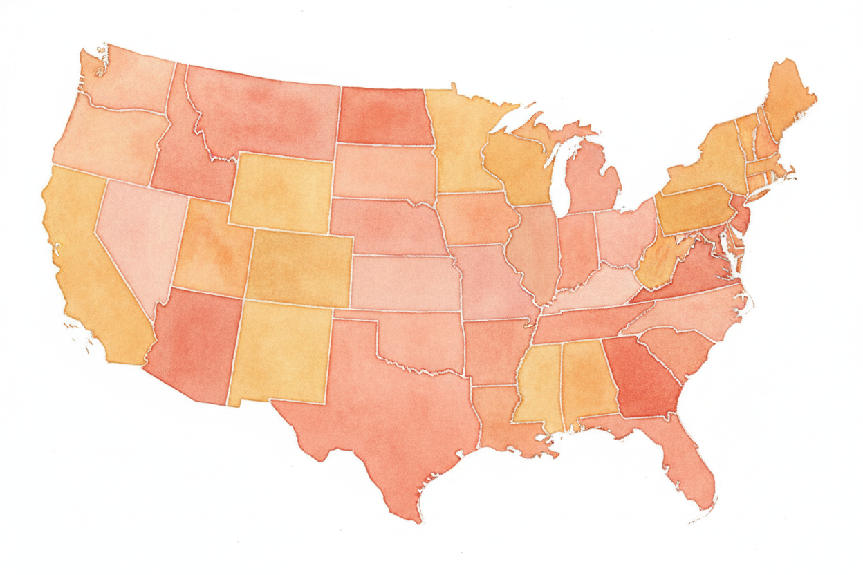 So when someone says "the fifty states," they mean **fifty separate little governments** that all agreed to play on one 
