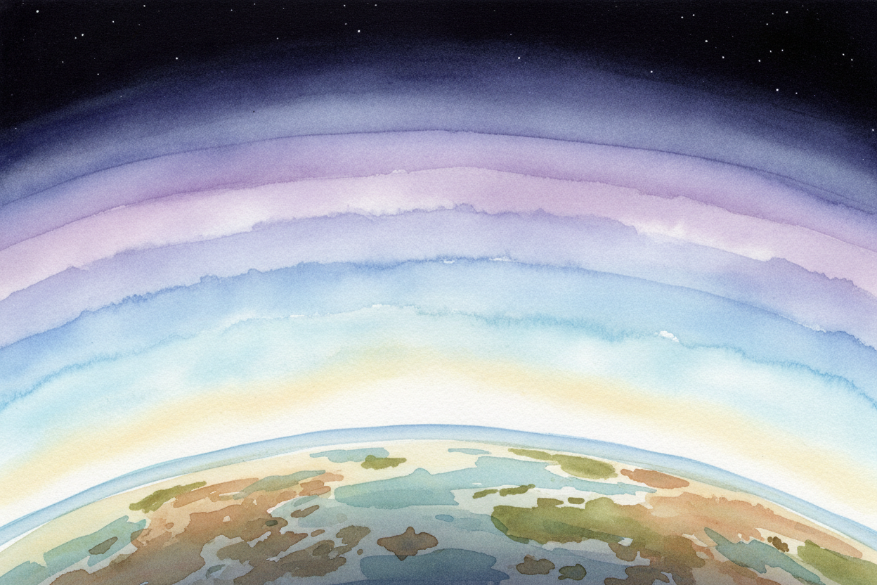 ~~Look straight up.~~ Past the clouds, past the airplanes, past the place where blue fades to black, there's a **stack o