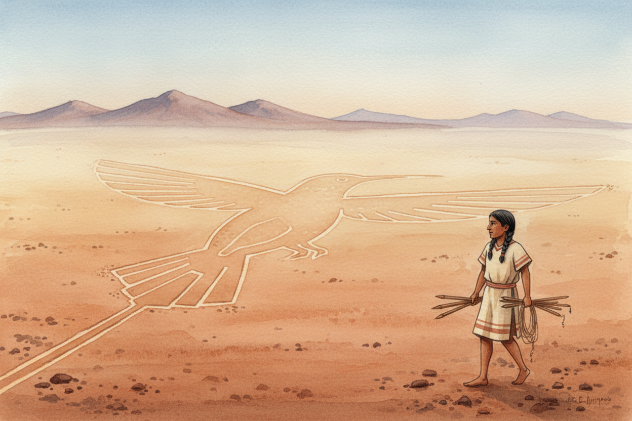 The lines survived because this desert is one of the ~~stillest places on the planet~~—**almost no rain, almost no wind,