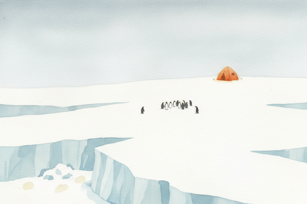 ++Antarctica++ is the lonely one, frozen at the bottom of the world. No countries, no cities, just ice **two miles thick