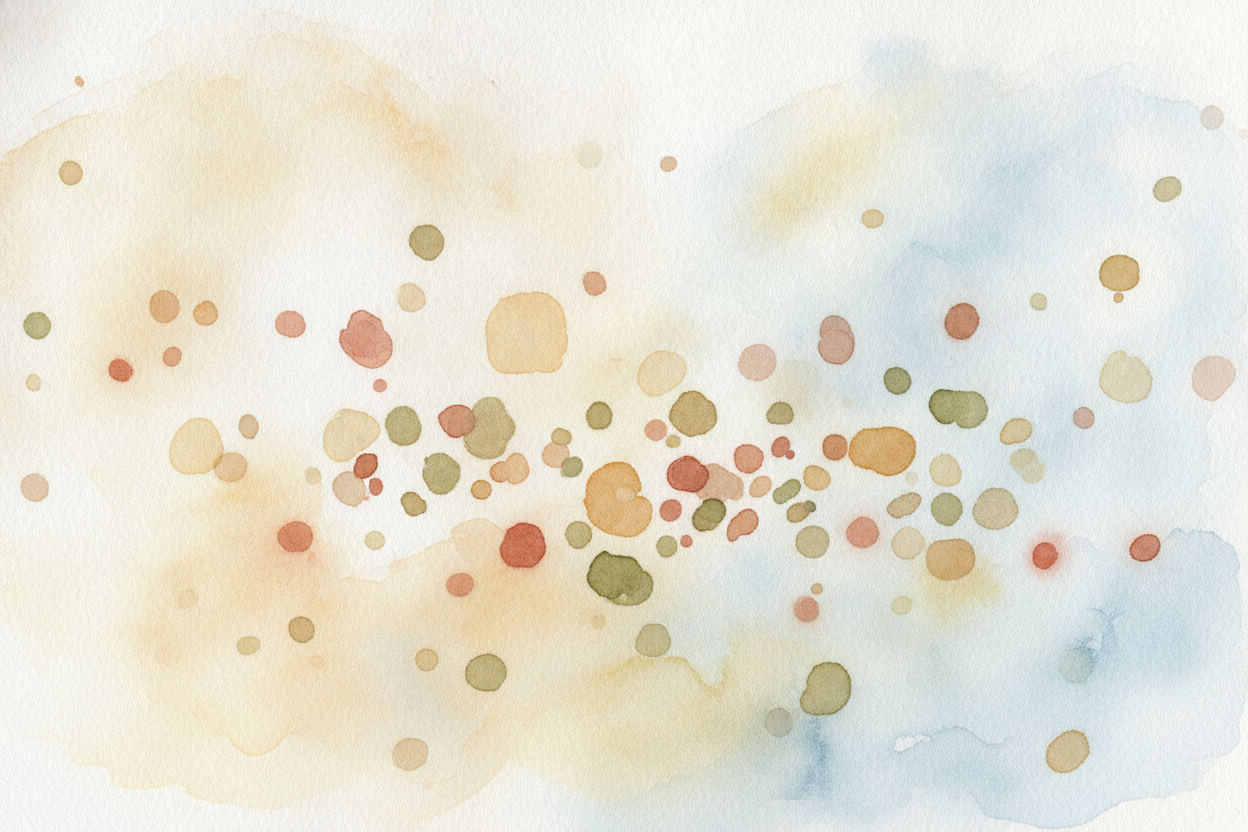 Everything around you is made of **unimaginably tiny pieces** — atoms and the molecules they form. Far too small to see,