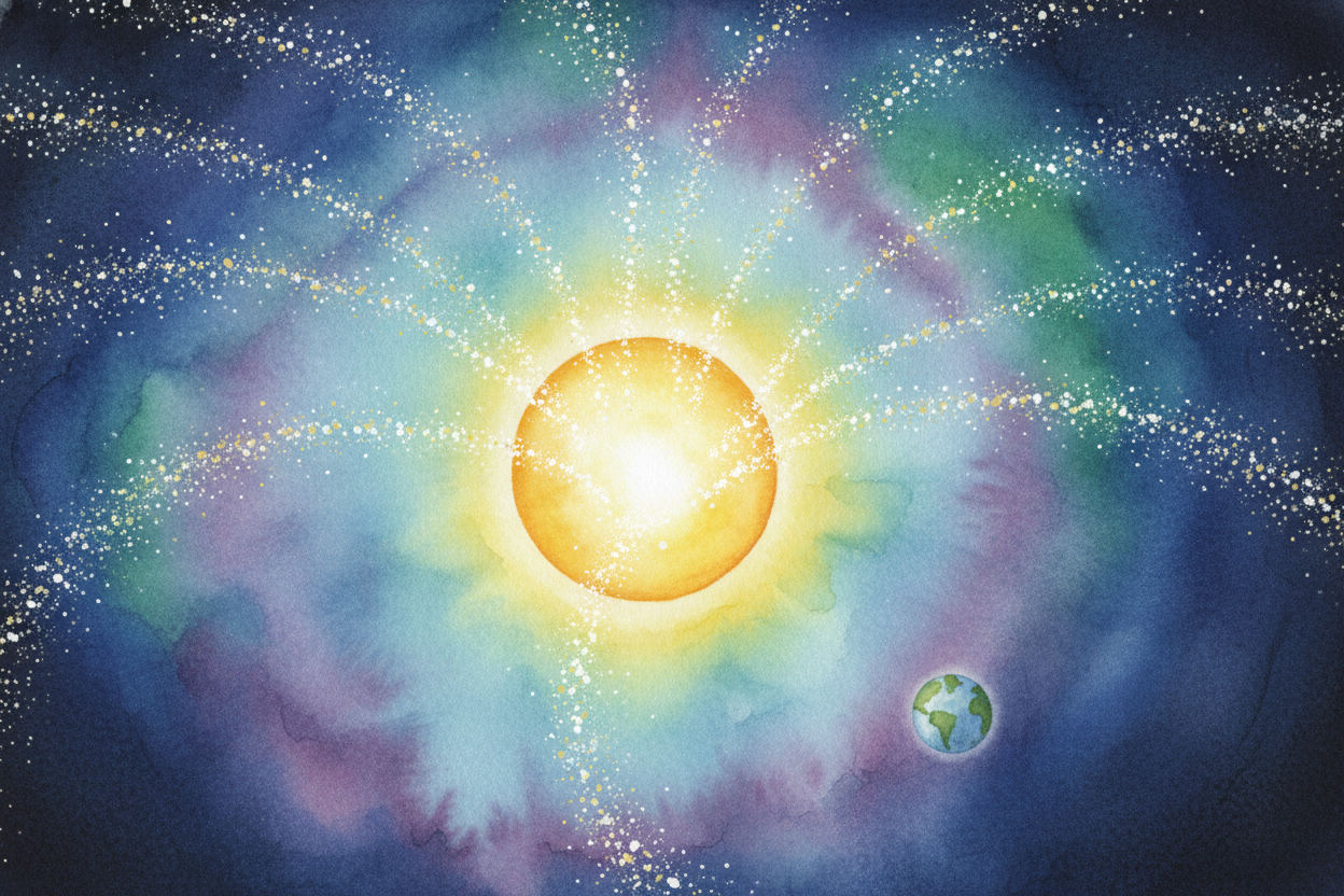 To understand the northern lights, you need to know what the Sun is really doing. It's ~~not just sitting there shining~