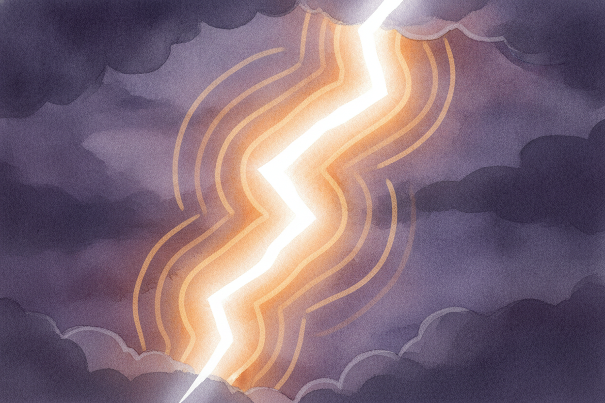 Lightning is **shockingly hot** — **hotter than the surface of the Sun**. When it tears through the sky, it heats the ai