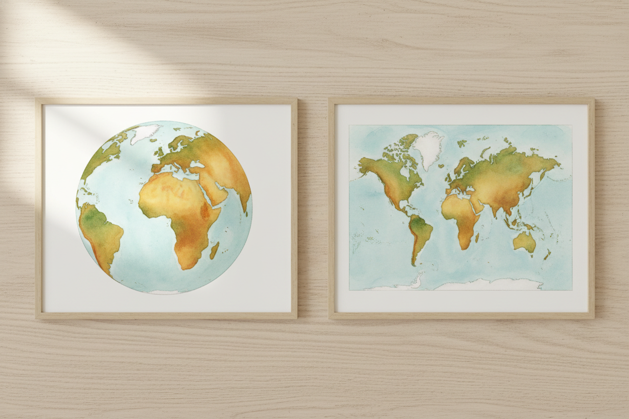 Some old maps stretched ++Greenland++ to look as big as ++Africa++, when really Africa is **fourteen times larger**. Mod