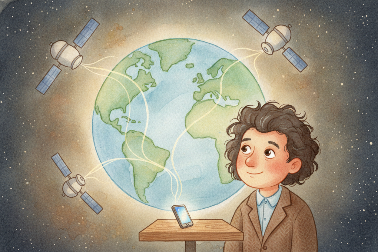 This isn't just a curiosity. The satellites that run the maps in your pocket whiz around fast and sit high above Earth's