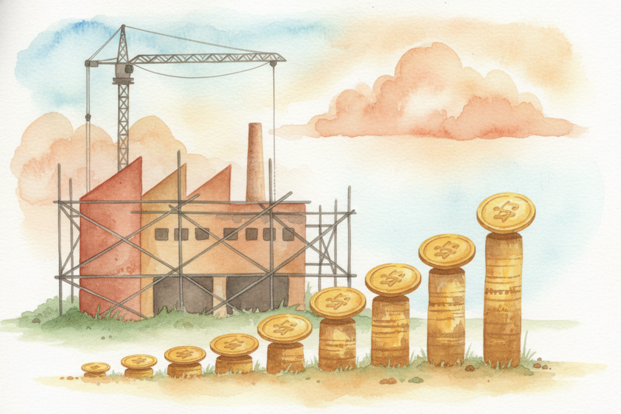 Or you could **lend your money** to someone who needs it — maybe a company that wants to build a new factory, or even th
