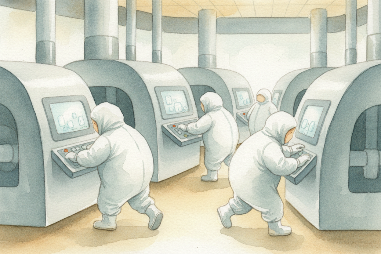 How do you build something that small? **Very, very carefully.** ++Micron++'s factories are called "fabs," short for fab