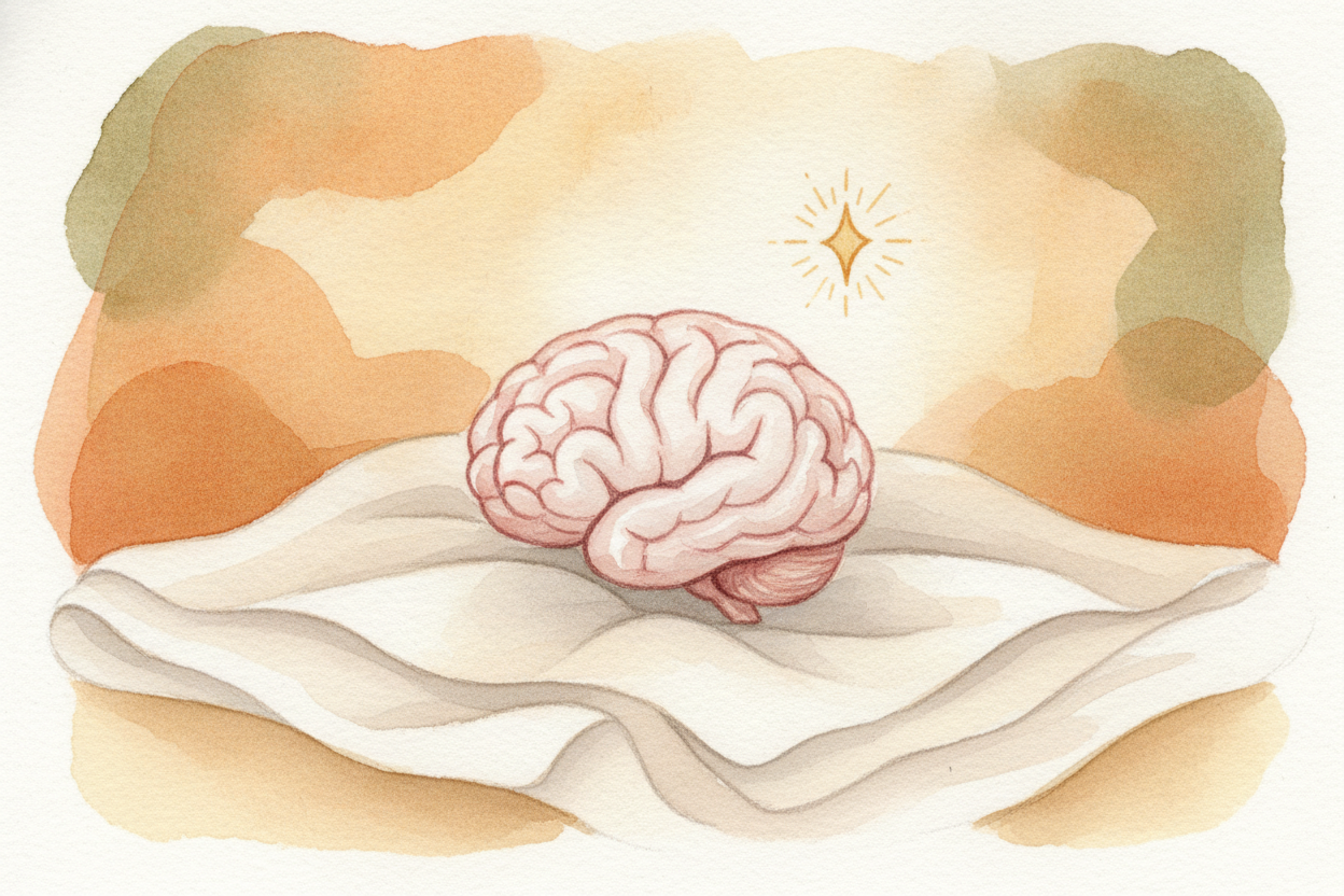 ~~And the strangest, most marvelous thing?~~ That soft grayish blob just **used itself to understand itself**. It read t