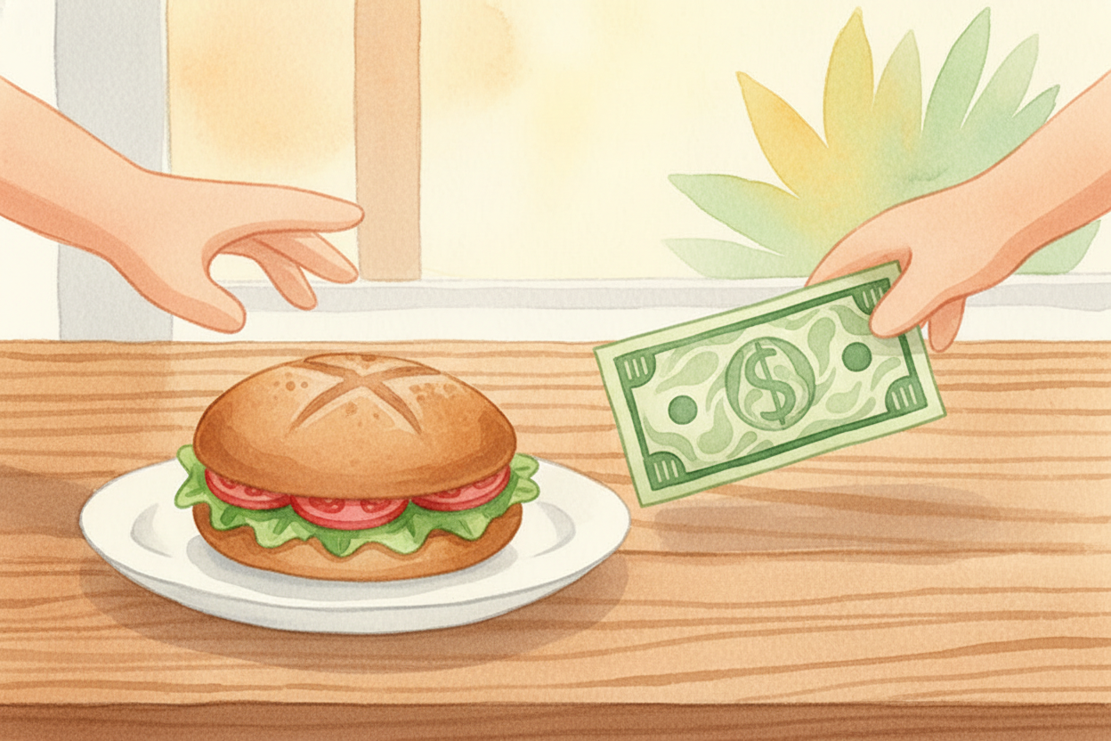 ~~Here's the thing:~~ **money isn't magic**. A dollar bill is _just paper with ink on it_. What makes it valuable is tha