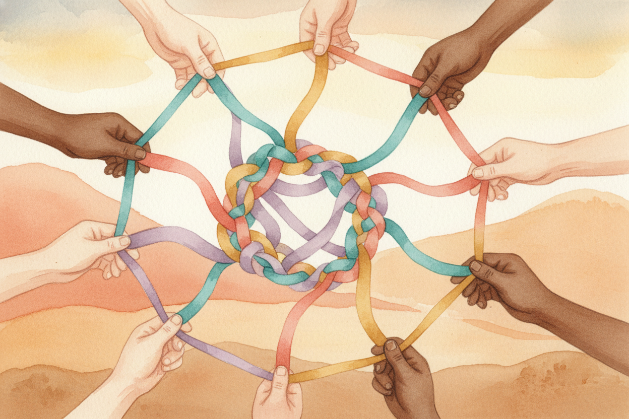 The **"something they share" is the glue**. In a book club, it's the love of stories. In a hiking group, it's the trails
