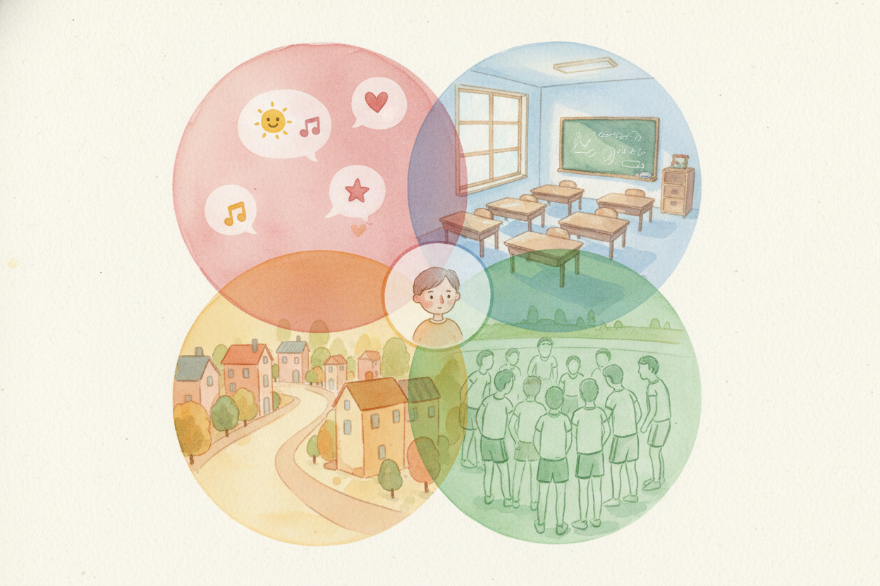 You can belong to multiple communities at once — most people do. Your geographic neighborhood is one. Your school or wor