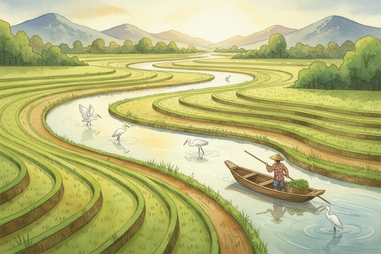 Deltas are some of the most fertile, life-packed places on the planet. The same river mud that builds the land is **load