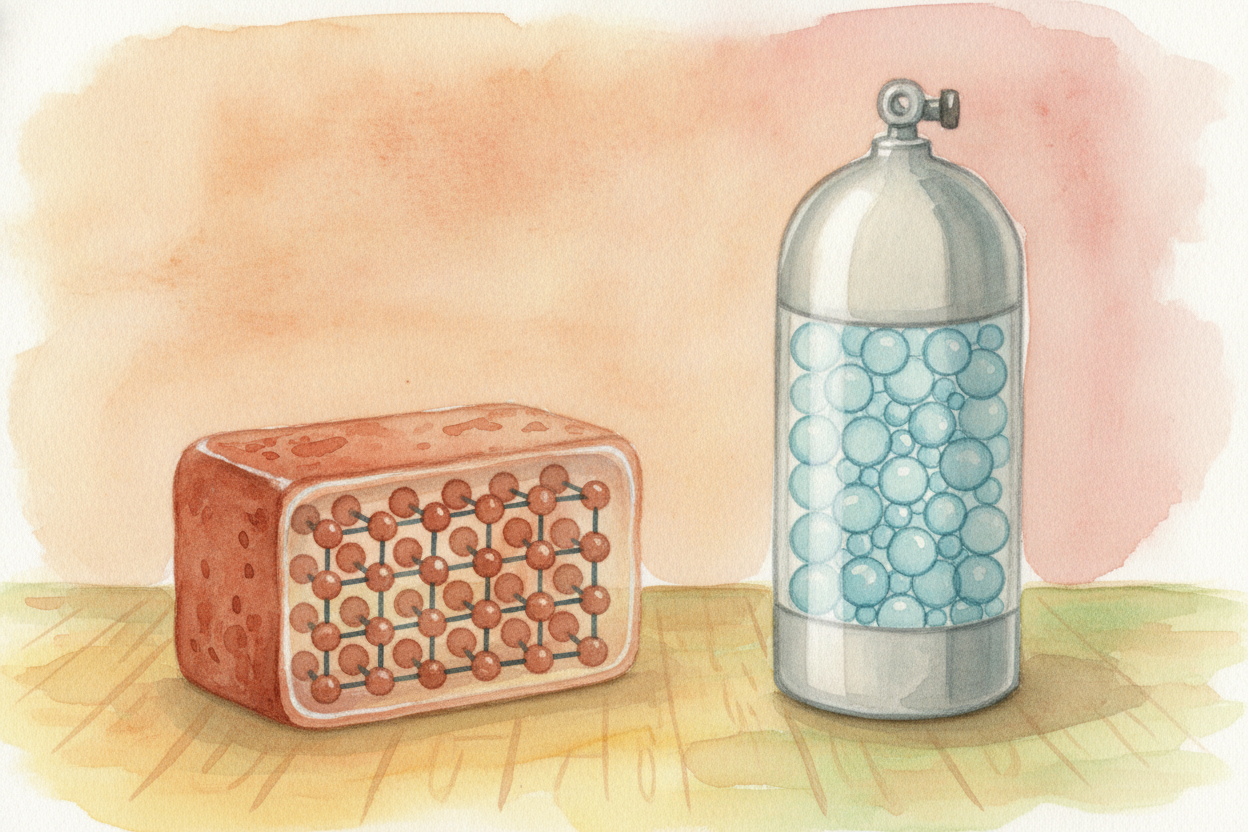 ~~Try that with a solid or a liquid and you'll get nowhere.~~ Their molecules are already touching, _with almost no gaps